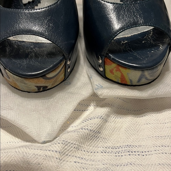 Unique Bobbi Blu leather platform wedges 5.5. With dust bags - Picture 7 of 7